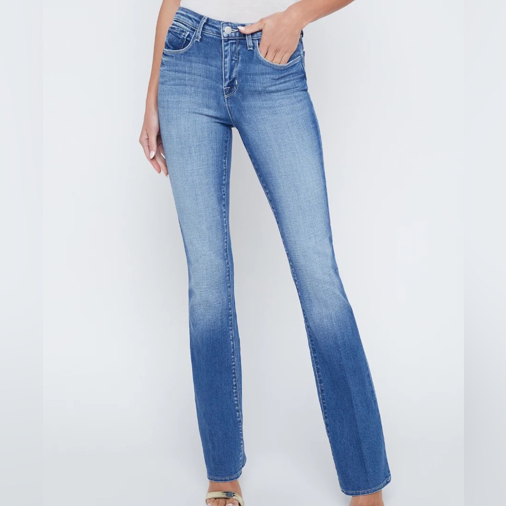 L'AGENCE Blue Boot Cut Jeans SIZE 27 SHORT